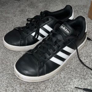 Black and white Adidas